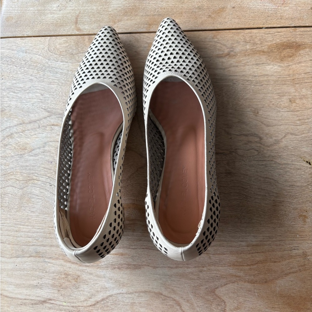 Rachel Comey Clemmie Heel in champagne.